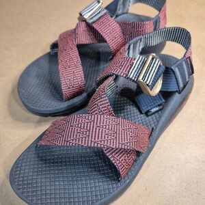 Chaco Sandals with Red and Blue Straps